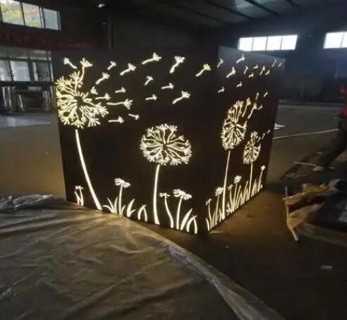 潘集耐候钢灯箱
